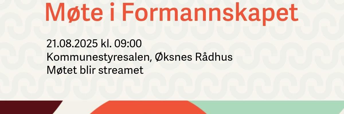 Møte i Formannskapet 21. august